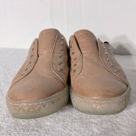 Mjus Made In Italy Pink Leather Slip On Sneakers 36 - Picture 14 of 15